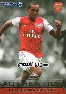 Sticker Theo Walcott - Authentics Trading Cards 2011-2012 n. 3 - Topps