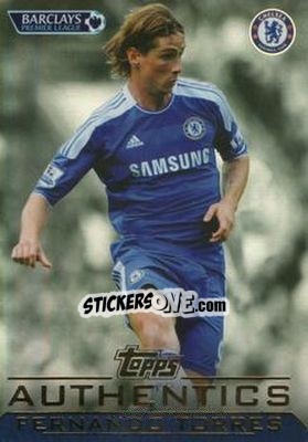 Sticker Fernando Torres - Authentics Trading Cards 2011-2012 n. 13 - Topps