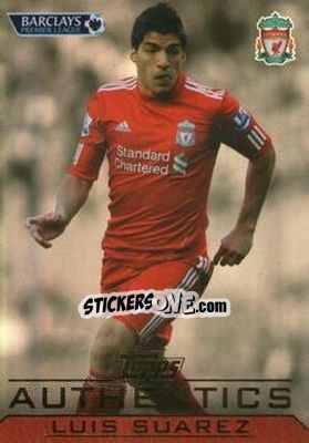 Sticker Luis Suarez - Authentics Trading Cards 2011-2012 n. 21 - Topps