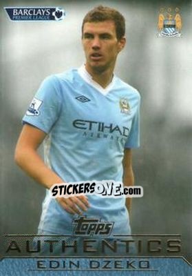 Sticker Edin Dzeko - Authentics Trading Cards 2011-2012 n. 23 - Topps