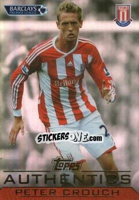 Sticker Peter Crouch - Authentics Trading Cards 2011-2012 - Topps