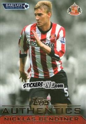 Sticker Nicklas Bendtner - Authentics Trading Cards 2011-2012 n. 38 - Topps