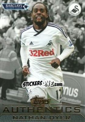 Sticker Nathan Dyer - Authentics Trading Cards 2011-2012 n. 40 - Topps