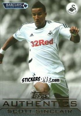 Sticker Scott Sinclair - Authentics Trading Cards 2011-2012 - Topps