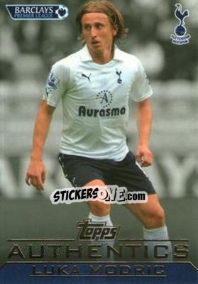 Sticker Luka Modric - Authentics Trading Cards 2011-2012 n. 43 - Topps