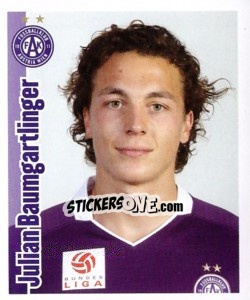 Sticker Julian Baumgartlinger - Österreichische Fußball-Bundesliga 2009-2010 n. 75 - Panini