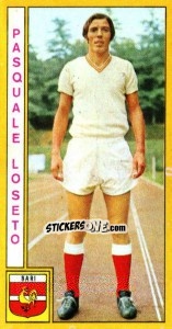 Sticker Pasquale Loseto - Calciatori 1969-1970 n. 4 - Panini