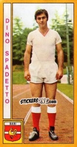 Sticker Dino Spadetto - Calciatori 1969-1970 n. 12 - Panini