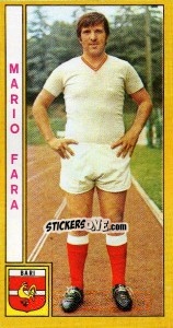 Sticker Mario Fara - Calciatori 1969-1970 n. 13 - Panini