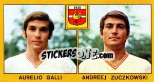 Sticker Aurelio Galli / Andreej Zuckowski - Calciatori 1969-1970 n. 15 - Panini