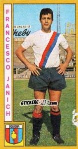 Sticker Francesco Janich - Calciatori 1969-1970 n. 22 - Panini