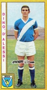 Sticker Dino D'Alessi - Calciatori 1969-1970 n. 41 - Panini