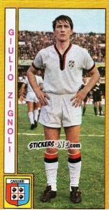 Cromo Giulio Zignoli - Calciatori 1969-1970 - Panini