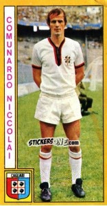 Sticker Comunardo Niccolai - Calciatori 1969-1970 n. 55 - Panini