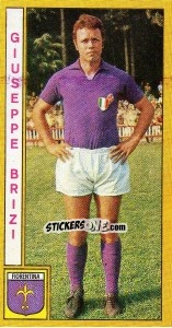 Sticker Giuseppe Brizi - Calciatori 1969-1970 n. 71 - Panini