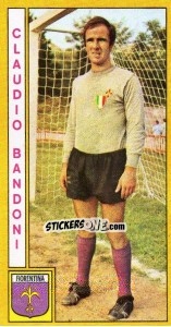 Sticker Claudio Bandoni - Calciatori 1969-1970 n. 78 - Panini