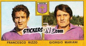 Sticker Francesco Rizzo / Giorgio Mariani - Calciatori 1969-1970 n. 80 - Panini