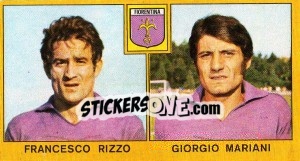 Sticker Francesco Rizzo / Giorgio Mariani - Calciatori 1969-1970 - Panini