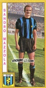 Figurina Sandro Mazzola - Calciatori 1969-1970 - Panini