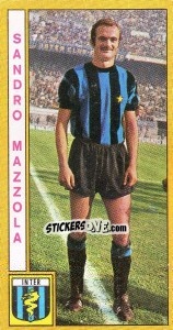 Sticker Sandro Mazzola - Calciatori 1969-1970 n. 93 - Panini
