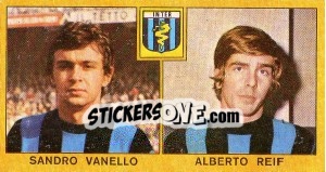 Cromo Sandro Vanello / Alberto Reif - Calciatori 1969-1970 - Panini