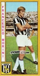 Sticker Francesco Morini - Calciatori 1969-1970 n. 103 - Panini