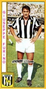 Sticker Giuseppe Furino - Calciatori 1969-1970 n. 104 - Panini