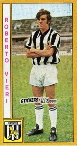 Sticker Roberto Vieri - Calciatori 1969-1970 n. 105 - Panini