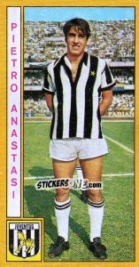 Sticker Pietro Anastasi - Calciatori 1969-1970 n. 108 - Panini