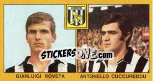 Sticker Gianluigi Roveta / Antonello Cuccureddu - Calciatori 1969-1970 - Panini