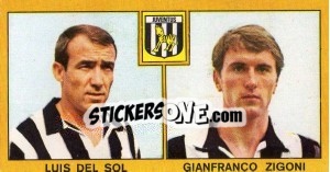 Sticker Luis Del Sol / Gianfranco Zigoni - Calciatori 1969-1970 n. 112 - Panini