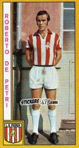 Sticker Roberto De Petri - Calciatori 1969-1970 - Panini