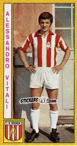 Sticker Alessandro Vitali - Calciatori 1969-1970 n. 124 - Panini