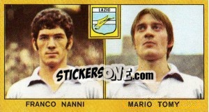 Sticker Franco Nanni / Mario Tomy - Calciatori 1969-1970 n. 144 - Panini