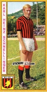 Figurina Karl Heinz Schnellinger - Calciatori 1969-1970 - Panini