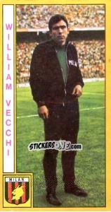 Sticker William Vecchi - Calciatori 1969-1970 n. 158 - Panini