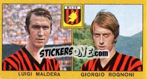 Cromo Luigi Maldera / Giorgio Rognoni - Calciatori 1969-1970 - Panini