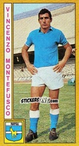Sticker Vincenzo Montefusco - Calciatori 1969-1970 n. 169 - Panini