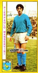 Sticker Pierpaolo Manservisi - Calciatori 1969-1970 - Panini