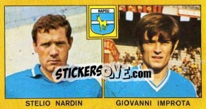 Sticker Stelio Nardin / Giovanni Improta - Calciatori 1969-1970 n. 175 - Panini