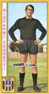 Sticker Giovanni Ferretti - Calciatori 1969-1970 n. 179 - Panini