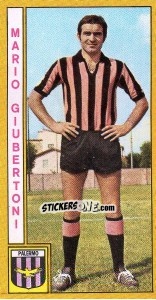Sticker Mario Giubertoni - Calciatori 1969-1970 n. 181 - Panini