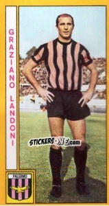 Sticker Graziano Landoni - Calciatori 1969-1970 n. 185 - Panini