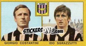 Sticker Giorgio Costantini / Ido Scrazzutti - Calciatori 1969-1970 n. 191 - Panini