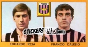 Sticker Edoardo Reja / Franco Causio - Calciatori 1969-1970 n. 192 - Panini