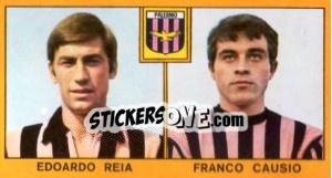 Cromo Edoardo Reja / Franco Causio - Calciatori 1969-1970 - Panini