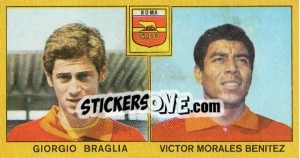 Cromo Giorgio Braglia / Victor M. Benitez - Calciatori 1969-1970 - Panini