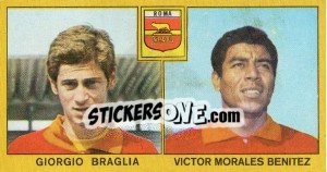 Sticker Giorgio Braglia / Victor M. Benitez - Calciatori 1969-1970 n. 208 - Panini