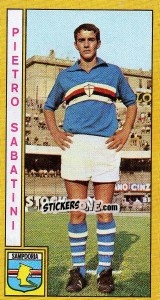 Cromo Pietro Sabatini - Calciatori 1969-1970 - Panini