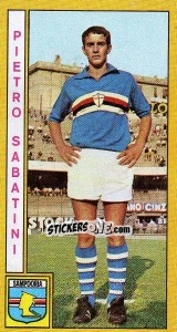 Sticker Pietro Sabatini - Calciatori 1969-1970 n. 213 - Panini